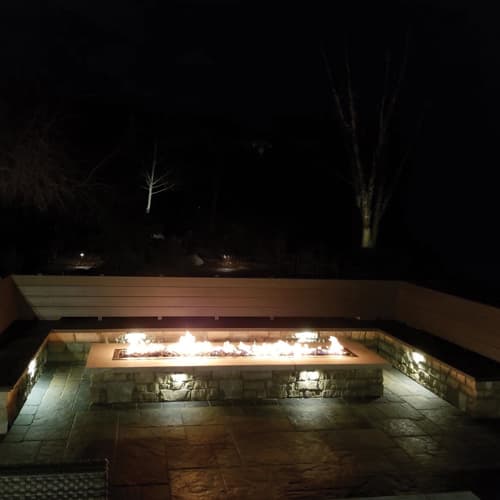 outdoor living space lighting